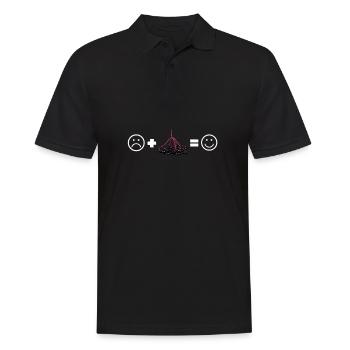 Elderberry Syrup Drink Flu Sambucus Homeopath - Männer Poloshirt - Schwarz - Vorne - Kai (181cm)