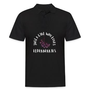Elderberry Syrup Drink Flu Sambucus Homeopath - Männer Poloshirt - Schwarz - Vorne - Kai (181cm)