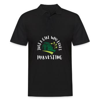 Farming Combine Harvester Driver Agriculture - Männer Poloshirt - Schwarz - Vorne - Kai (181cm)