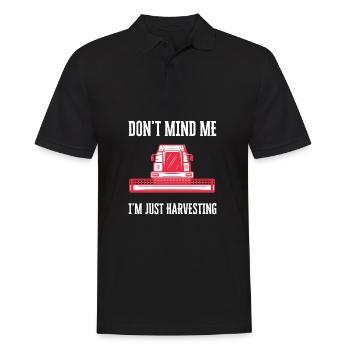 Farming Combine Harvester Driver Agriculture - Männer Poloshirt - Schwarz - Vorne - Kai (181cm)