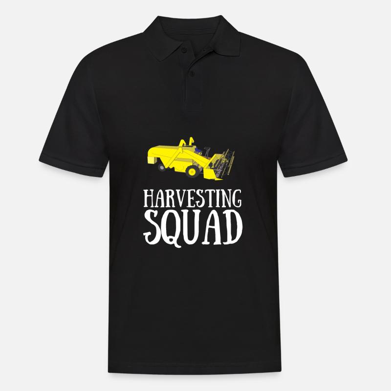 Farming Combine Harvester Driver Agriculture - Männer Poloshirt - Schwarz
