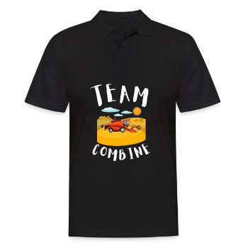 Farming Combine Harvester Driver Agriculture - Männer Poloshirt - Schwarz - Vorne - Kai (181cm)