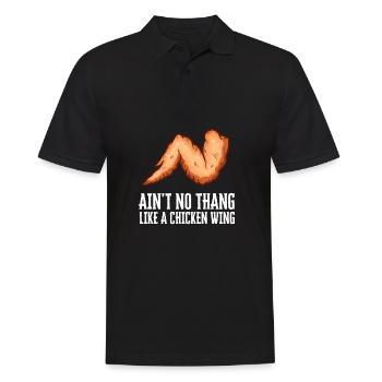 Chicken Wings Fried Chicken And Chicken Nuggets - Männer Poloshirt - Schwarz - Vorne - Kai (181cm)