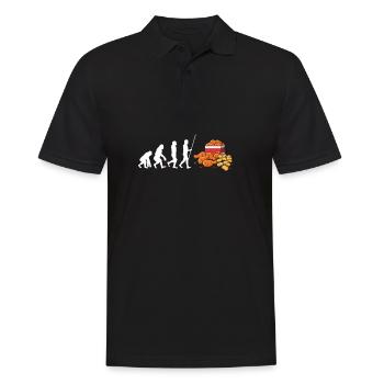 Chicken Wings Fried Chicken And Chicken Nuggets - Männer Poloshirt - Schwarz - Vorne - Kai (181cm)