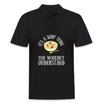 Canned Soup Liquid Food Cook Restaurant Food Lover - Männer Poloshirt - Schwarz - Vorne - Kai (181cm)