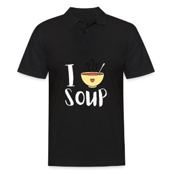 Canned Soup Liquid Food Cook Restaurant Food Lover - Männer Poloshirt - Schwarz - Vorne - Kai (181cm)