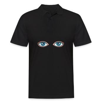 Ophtalmologiste Optométriste Optométrie et Opticien - Polo Homme - noir - Devant - Kai (181cm)
