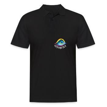 Ophtalmologiste Optométriste Optométrie et Opticien - Polo Homme - noir - Devant - Kai (181cm)