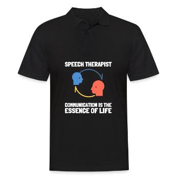 Speech Language Pathologist Speech Therapy SLP - Männer Poloshirt - Schwarz - Vorne - Kai (181cm)