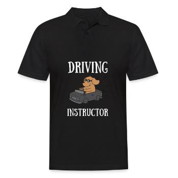 Driving Instructor Driver Car Parking Exam Driving - Männer Poloshirt - Schwarz - Vorne - Kai (181cm)