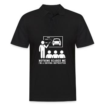 Driving Instructor Driver Car Parking Exam Driving - Männer Poloshirt - Schwarz - Vorne - Kai (181cm)