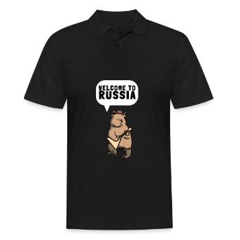 Balalaika Guitar Ukulele Baglama Russian Folk - Männer Poloshirt - Schwarz - Vorne - Kai (181cm)