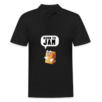 Cajon Box Drum Instrument Peruvian Cajon - Männer Poloshirt - Schwarz - Vorne - Kai (181cm)