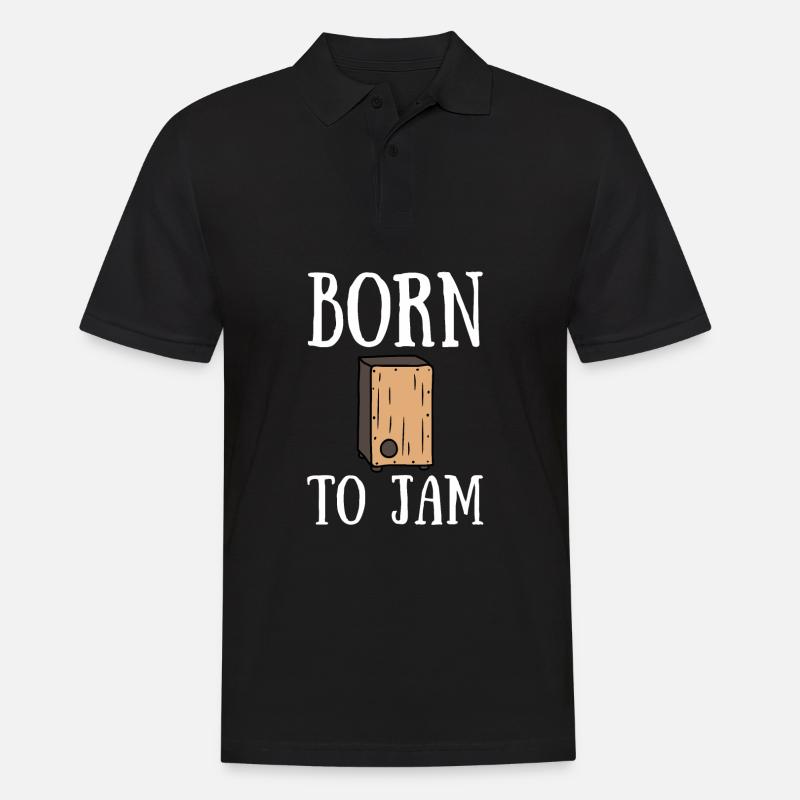 Cajon Box Drum Instrument Cajon péruvien - Polo Homme - noir