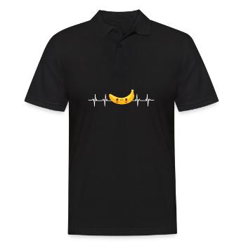Banana Pudding Banana Bread Fruit Dessert Cooking - Männer Poloshirt - Schwarz - Vorne - Kai (181cm)
