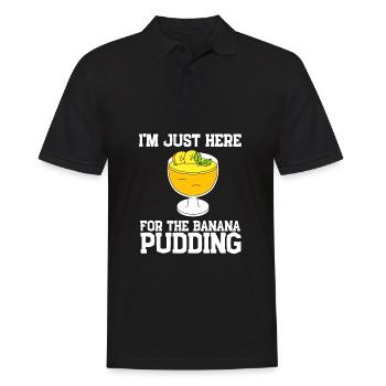 Banana Pudding Banana Bread Fruit Dessert Cooking - Männer Poloshirt - Schwarz - Vorne - Kai (181cm)