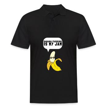 Banana Pudding Banana Bread Fruit Dessert Cooking - Männer Poloshirt - Schwarz - Vorne - Kai (181cm)