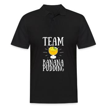 Banana Pudding Banana Bread Fruit Dessert Cooking - Männer Poloshirt - Schwarz - Vorne - Kai (181cm)