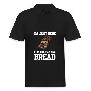 Banana Pudding Banana Bread Fruit Dessert Cooking - Männer Poloshirt - Schwarz - Vorne - Kai (181cm)
