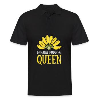 Banana Pudding Banana Bread Fruit Dessert Cooking - Männer Poloshirt - Schwarz - Vorne - Kai (181cm)