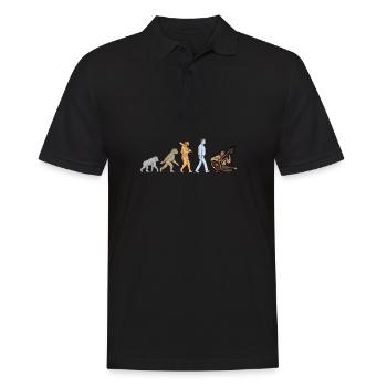 Sitar Instrument Indian Hindustani Music String - Männer Poloshirt - Schwarz - Vorne - Kai (181cm)