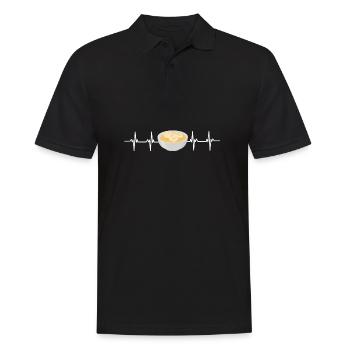 Porridge Cereal Grits Kasha Upma Rice And Oats - Men's Polo Shirt - black - Front - Kai (181cm)