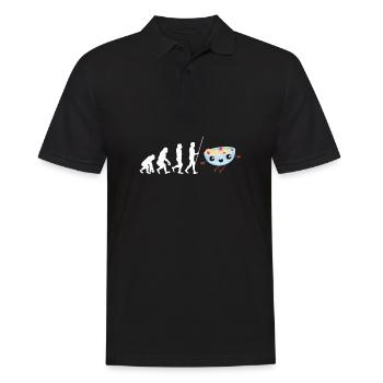 Porridge Cereal Grits Kasha Upma Rice And Oats - Men's Polo Shirt - black - Front - Kai (181cm)