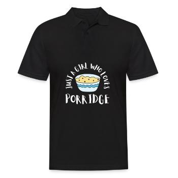 Porridge Cereal Grits Kasha Upma Rice And Oats - Men's Polo Shirt - black - Front - Kai (181cm)