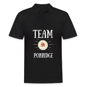 Porridge Cereal Grits Kasha Upma Rice And Oats - Men's Polo Shirt - black - Front - Kai (181cm)