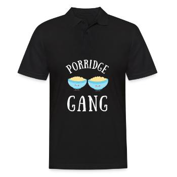 Porridge Cereal Grits Kasha Upma Rice And Oats - Men's Polo Shirt - black - Front - Kai (181cm)