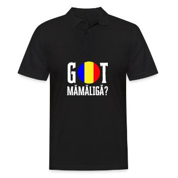 Mamaliga Romanian Moldovan Porridge Polenta - Männer Poloshirt - Schwarz - Vorne - Kai (181cm)