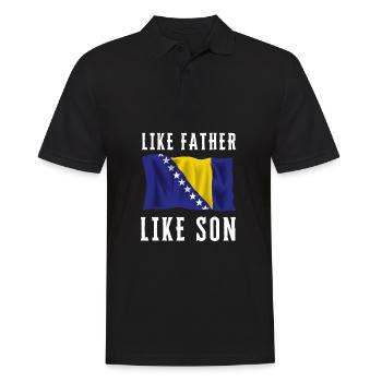 Bosnia Burek Patriotic Bosnian Herzegovina - Männer Poloshirt - Schwarz - Vorne - Kai (181cm)