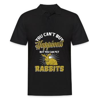 Rabbit - Men's Polo Shirt - black - Front - Kai (181cm)