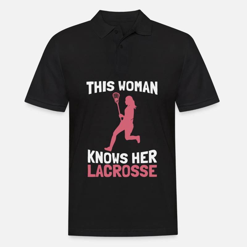 Lacrosse - Männer Poloshirt - Schwarz