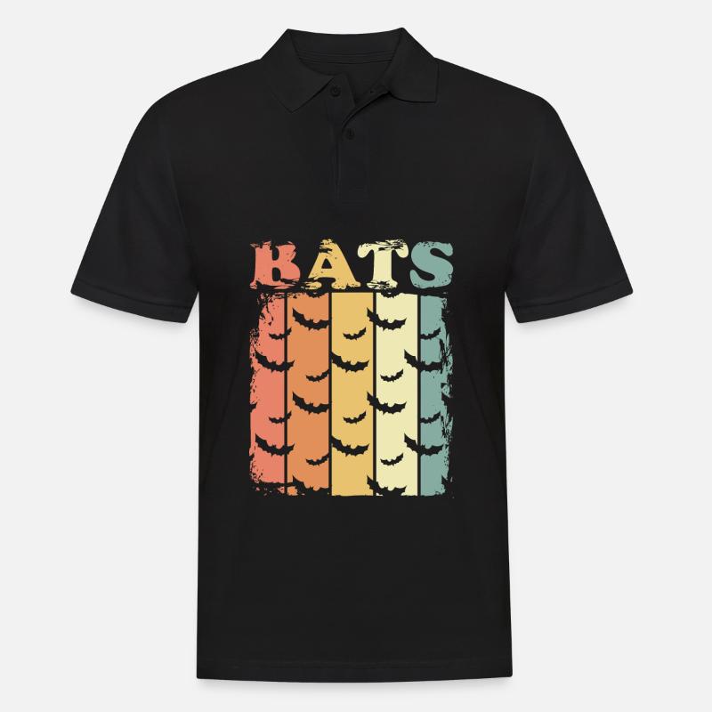 Fledermäuse Fledermaus - Männer Poloshirt - Schwarz