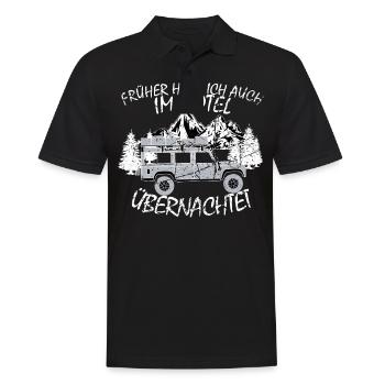 Defender 110 T-Shirt - Männer Poloshirt - Schwarz - Vorne - Kai (181cm)