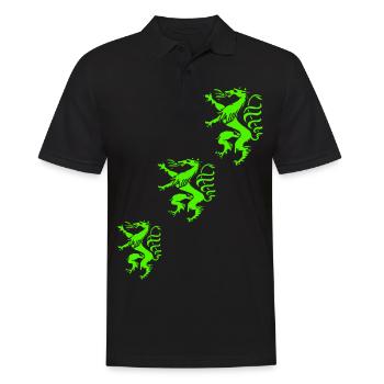 Steiermark - Männer Poloshirt - Schwarz - Vorne - Kai (181cm)