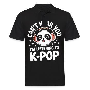 Musique K-Pop Pop Coréenne - Polo Homme - noir - Devant - Kai (181cm)