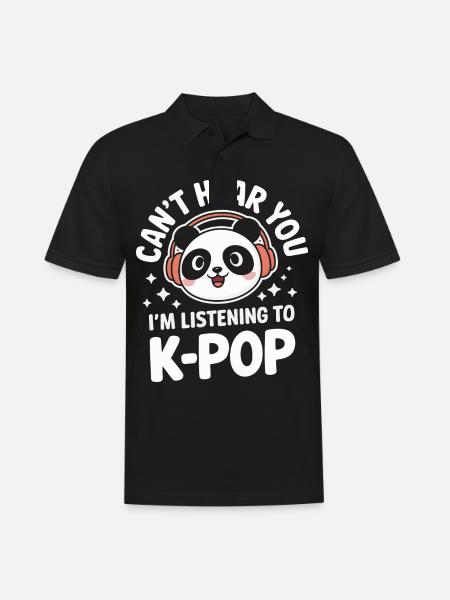 K-Pop Music Korean Pop - Men's Polo Shirt - black