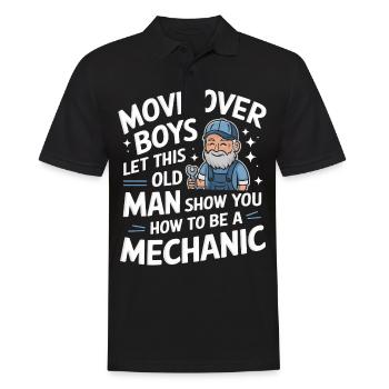 Mechanic Mechanic Workshop - Men's Polo Shirt - black - Front - Kai (181cm)