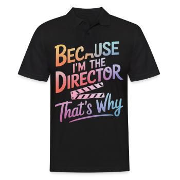 Filmmaker Film Director Cinematographer Film - Men's Polo Shirt - black - Front - Kai (181cm)