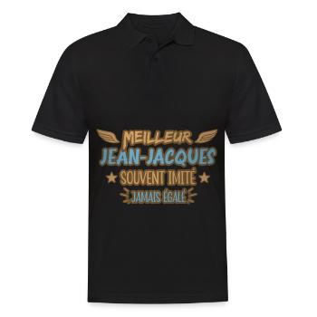 Meilleur Jean-Jacques souvent imité jamais égalé - Polo Homme - noir - Devant - Kai (181cm)