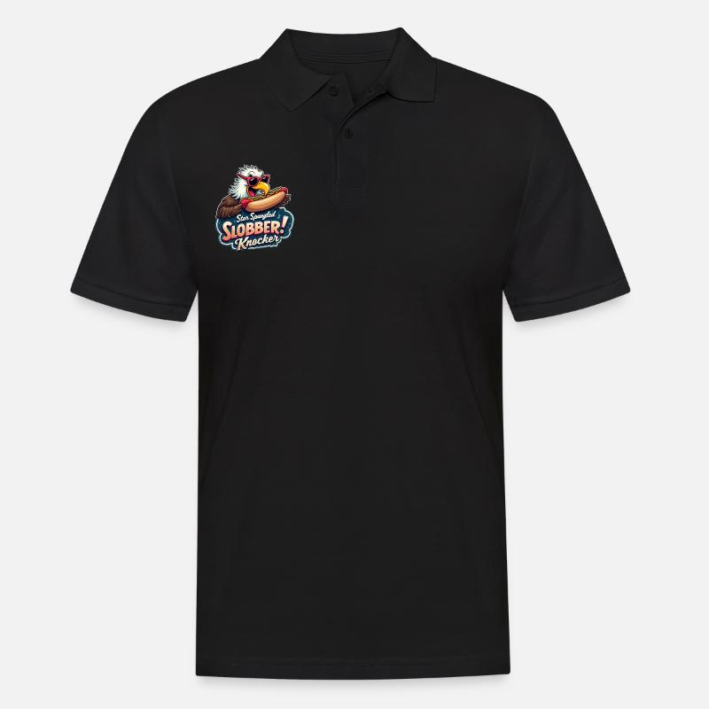 Star Spangled Slobber Knocker - Men's Polo Shirt - black