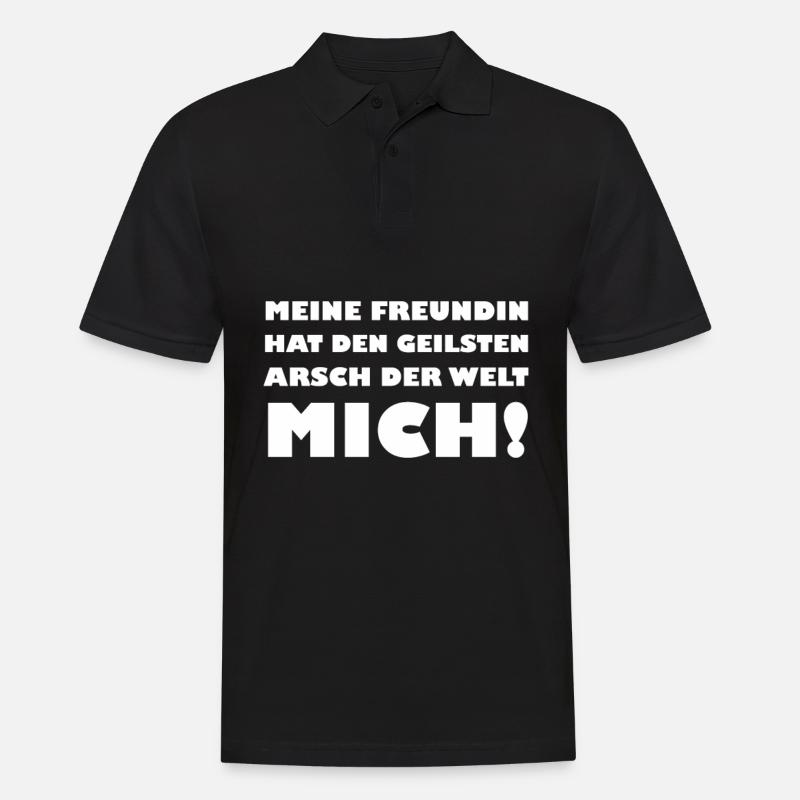 geiler Arsch - Männer Poloshirt - Schwarz