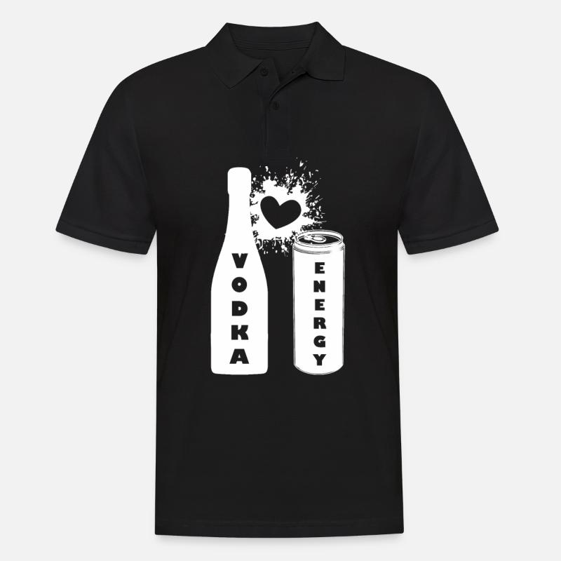 Vodka Energy - Männer Poloshirt - Schwarz