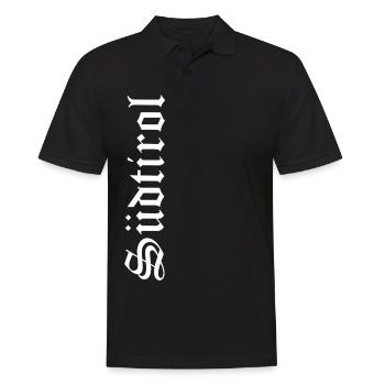 Südtirol - Männer Poloshirt - Schwarz - Vorne - Kai (181cm)