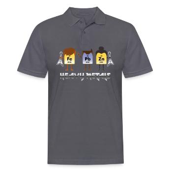 Chemie Periodensystem Schwermetalle Geschenk - Männer Poloshirt - Anthrazit - Vorne - Nico (186cm)