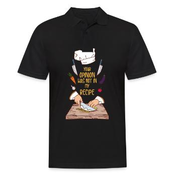 Avis recette chef chef cadeau - Polo Homme - noir - Devant - Kai (181cm)