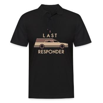 Last Response corbillards pompes funèbres - Polo Homme - noir - Devant - Kai (181cm)