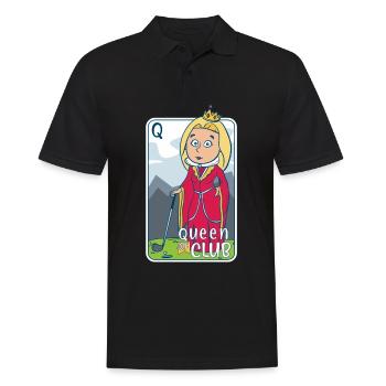 Golf Golfer Golferin Golfspieler Königin Queen - Männer Poloshirt - Schwarz - Vorne - Kai (181cm)